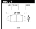 Hawk 06-16 Toyota RAV4 HPS 5.0 Front Brake Pads