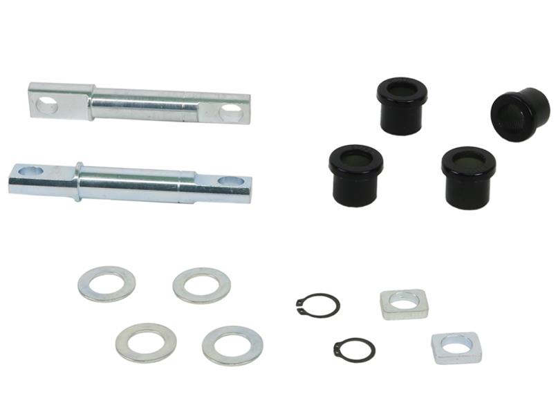 Control arm - lower inner front bushing 4 Bushings 2 Pins 2 Spacers 4 Washers 2 Circlip Install Guide Grease
