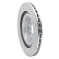 R1 12-21 Tesla Model S Rear Right Drilled & Slotted Silver Brake Rotor