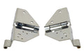 Kentrol 76-95 Jeep CJ/Wrangler YJ Windshield Hinge Pair - Polished Silver