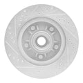 R1 Concepts Brake Rotor Drilled and Slotted Silver