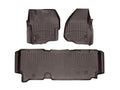 WeatherTech Cocoa Front and Rear Floorliners Fits -20-12 F-250 F-350 F-450 F-550 475841-473053