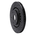 R1 08-21 Lexus NX200T Front Left Drilled & Slotted Black Brake Rotor