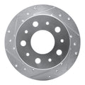 R1 Concepts Brake Rotor Drilled and Slotted Silver Fits Ram ProMaster