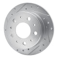 R1 Concepts Brake Rotor Drilled and Slotted Silver Fits Ram ProMaster