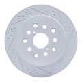 R1 01-06 Lexus Ls430 Rear Right Drilled & Slotted Geoperformance Rotor