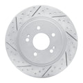 DFC 19-25 Hyundai Santa Fe Rear Left Drilled & Slotted Geoperformance Rotor
