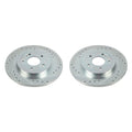 Power Stop 19-20 Hyundai Santa Fe Rear Evolution Drilled & Slotted Rotors - Pair