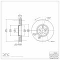 DFC 07-11 Lexus GS350 Left Front Brake Rotor