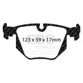 EBC 94-96 BMW 840 4.0 (E31) Greenstuff Rear Brake Pads