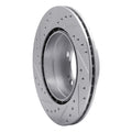 DFC 97-04 Porsche Boxster Rear Right Drilled & Slotted Silver Brake Rotor