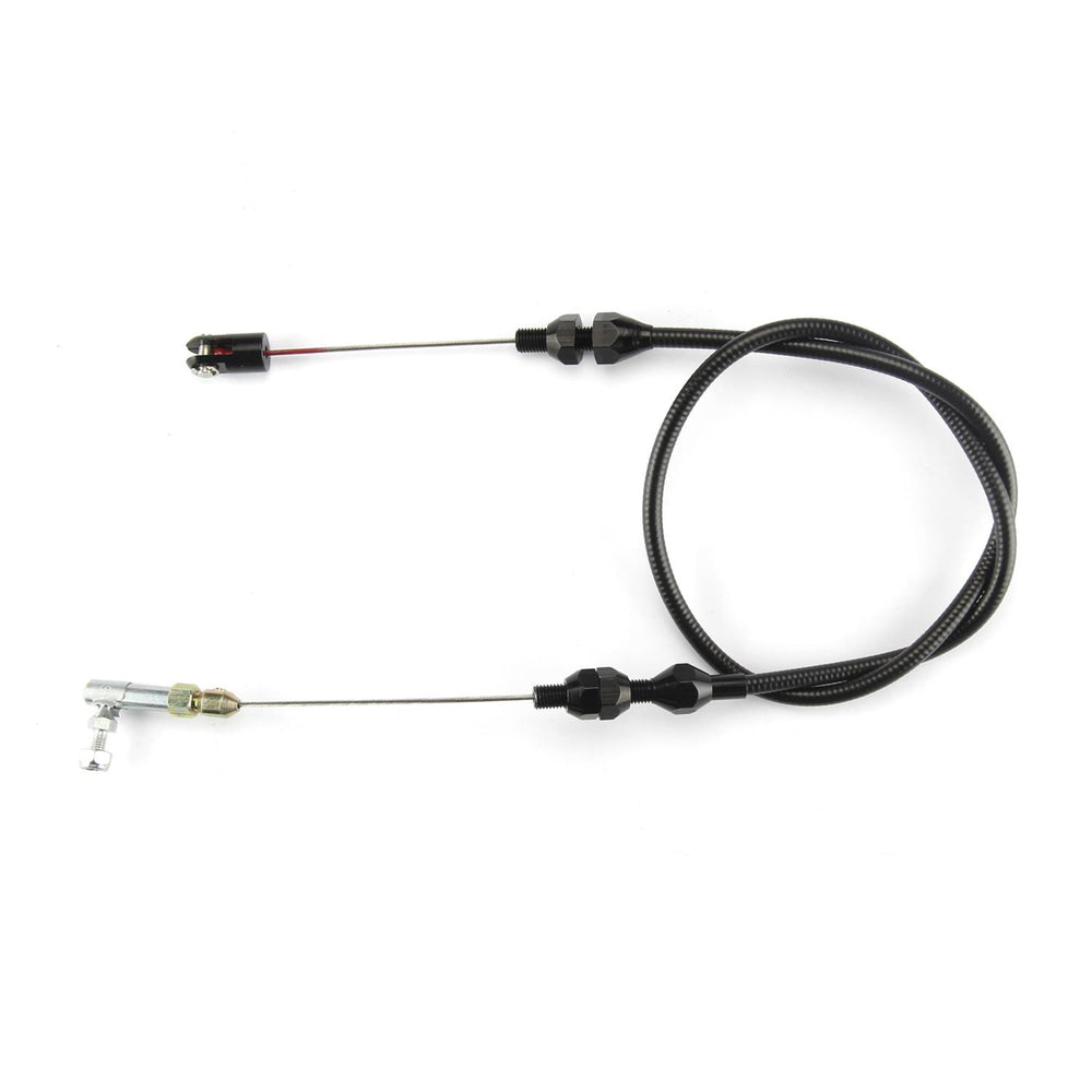 48IN UNIVERSAL THROTTLE CABLE & BLK FITTINGS