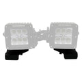 XE Center Hood Light Mount for 3 inch Cube LED Lights Textured Black 2018-2026 Jeep Wrangler JL 2020-2025 Jeep Gladiator Go Rhino