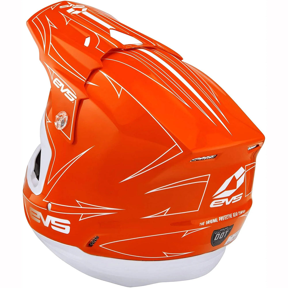 EVS T5 Pinner Helmet Orange/White - Small