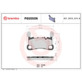 Brembo OE 19-23 Porsche Cayenne PRIME Ceramic Brake Pad - Rear