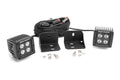 LED Light | Cab Mount | 2" Black Pair | Flood | Can-Am Defender HD 5/HD 8/HD 9/HD 10