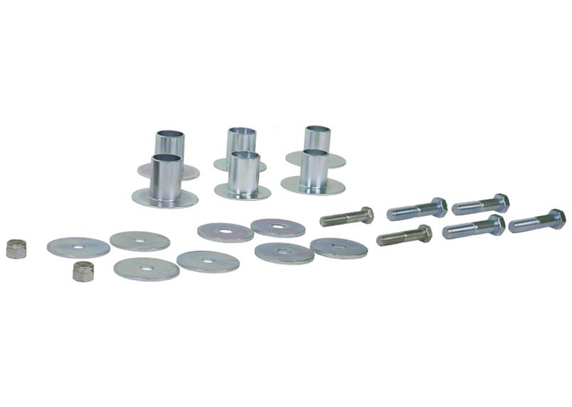 Body mount - hardware 6 Brackets 6 Bolts 2 Nuts 8 Washers Grease Install Guide