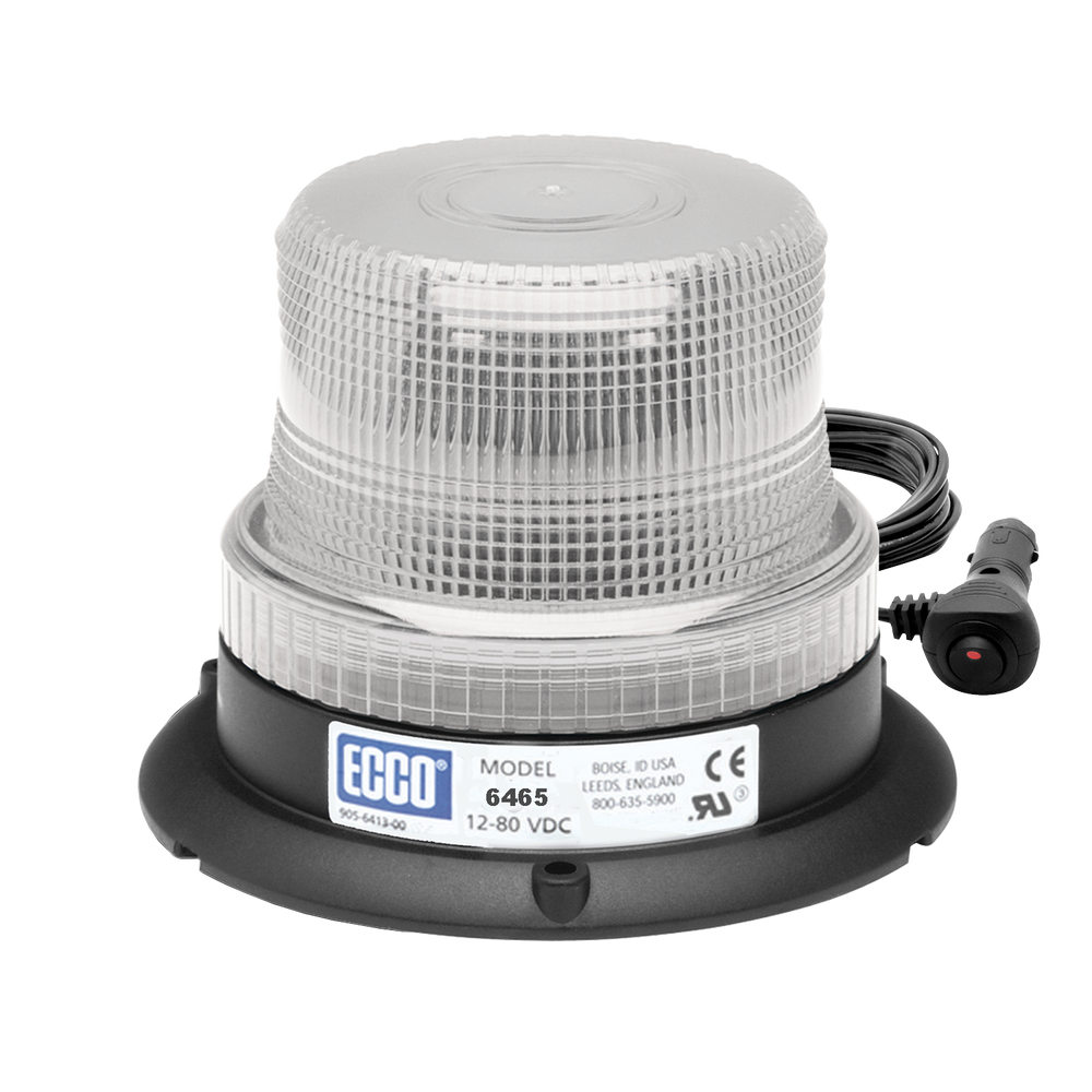 LED BEACON: LOW PROFILE 1280VDC PULSE8 FLASH MAGNET MOUNT BLUE