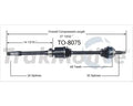 NEW CV AXLE