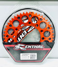 Renthal 21-22 KTM 125 XC Rear Grooved Sprocket - Orange 520-51P Teeth