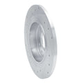 R1 16-25 Buick Regal TOURX Rear Right Drilled & Slotted Silver Brake Rotor