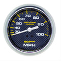 GAUGE SPEEDOMETER 3 3/8IN 100MPH MECHANICAL MARINE WHITE
