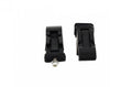 Kentrol 97-06 Jeep Wrangler TJ Hood Catch Pair - Powdercoat Black