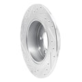R1 Concepts Brake Rotor Drilled and Slotted Silver Fits Chrysler 200