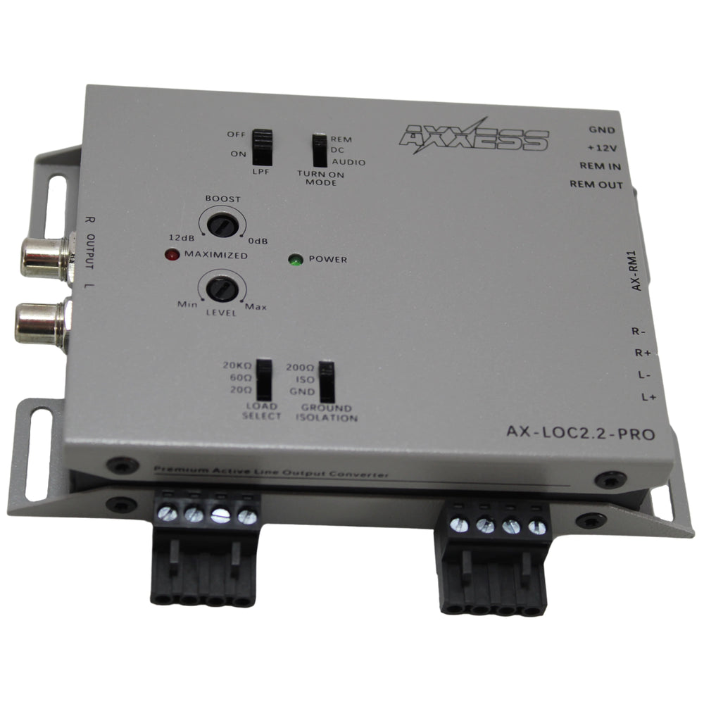 2CH ACTIVE LINE OUTPUT CONVERTER WITH BASS BOOST 2 IN/ 2OUT