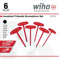 6 PIECE INSULATED THANDLE HEX SCREWDRIVER SET INCH