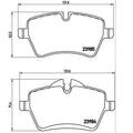 Brembo 12-15 Mini Cooper Front Premium Low-Met OE Equivalent Pad