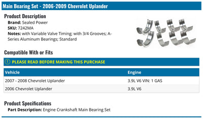 SEALED POWER auto part