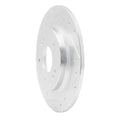 DFC 18-25 Hyundai Kona Rear Left Drilled & Slotted Silver Brake Rotor