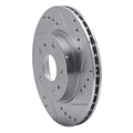 DFC 07-19 Suzuki SX4 S-Cross (Mexico) Front Right Drilled & Slotted Silver Brake Rotor