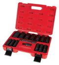 PERFORMANCE TOOL 15PIECE 1/2 IN. DRIVE SAE IMPACT SET