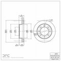 DFC 820093 Dodge W350 Front Brake Rotor