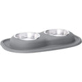 WeatherTech Pet Feeding System Double Low 16oz 2in. Stainless Bowl - Tan