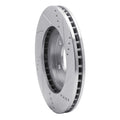 DFC 07-17 Dodge Caliber Front Left Drilled & Slotted Silver Brake Rotor