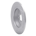 R1 09-15 Ford Focus RS (Mexico) Rear Right Drilled & Slotted Silver Brake Rotor