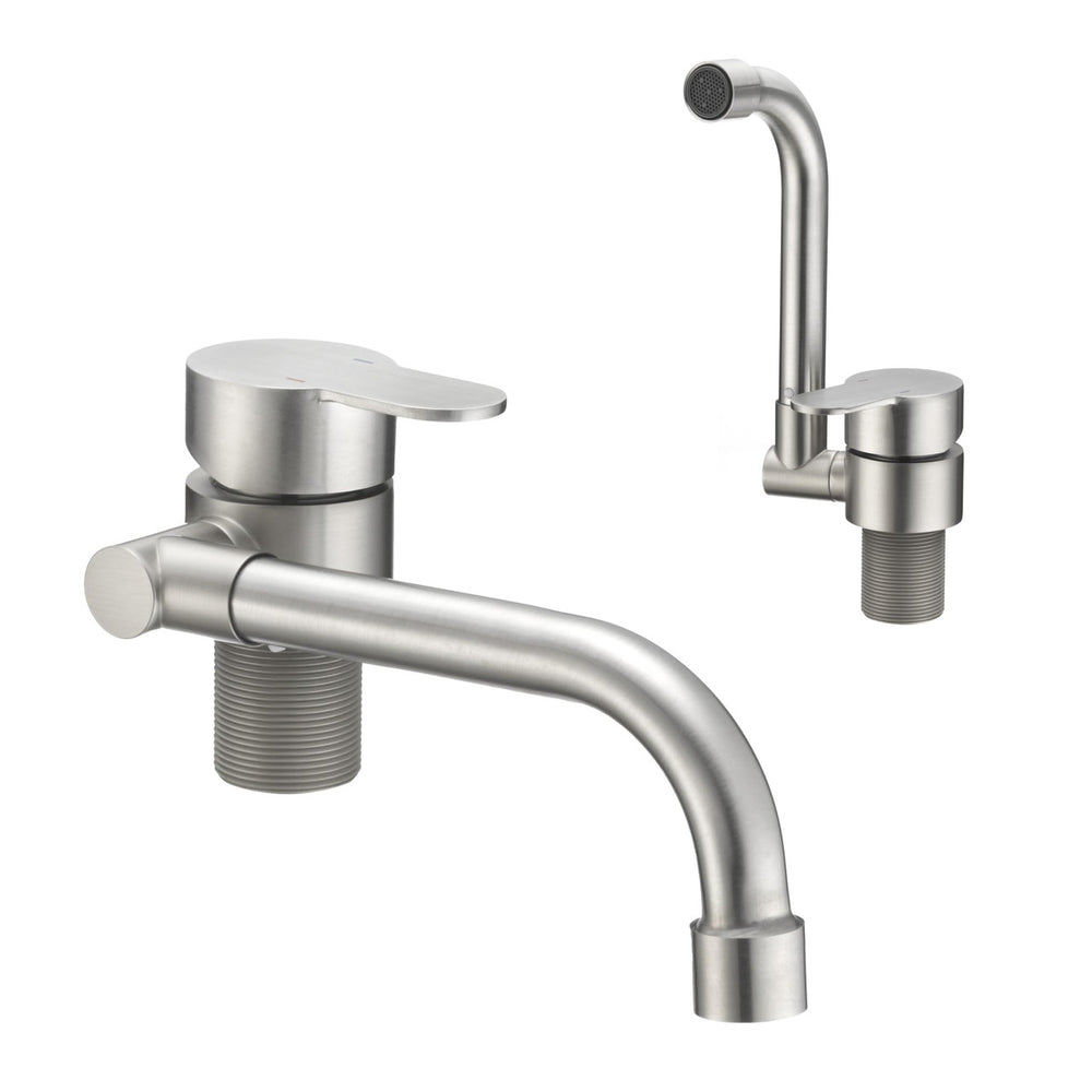 FOLDING RV KITCHEN FAUCET BRUSHED SATIN NICKEL