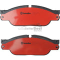 Brembo 03-05 Jaguar S-Type/04-05 Vanden Plas/04-05 XJ8 Front Premium NAO Ceramic OE Equivalent Pad