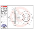 Brembo 94-99 Jeep Cherokee/94-95 Wrangler/97-99 Wrangler Front Premium UV Coated OE Equivalent Rotor