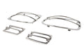 Kentrol 87-95 Jeep Wrangler YJ Light Guard Set 4 Pieces - Polished Silver