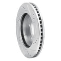 R1 83-96 Buick CENTURY Front Left Drilled & Slotted Silver Brake Rotor