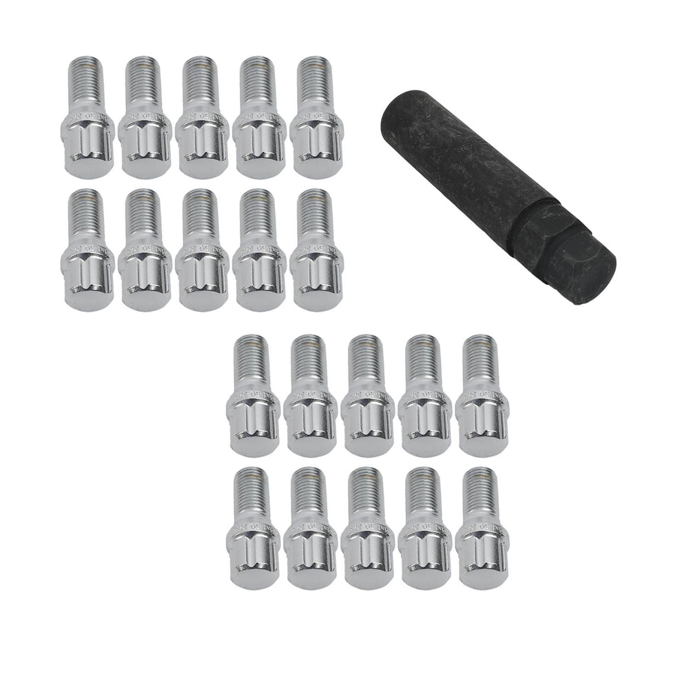Gorilla 5LUG 14-1.50 SPLINE BOLT WIK CHR 27MM