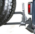 0718 WRANGLER JK REAR BUMPER WITH TIRE CARRIER HI LIFT JACK MOUNT MATTE BLACK