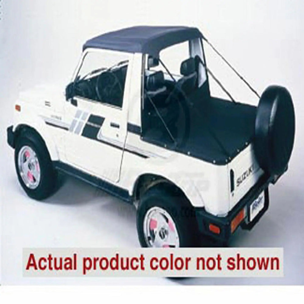 ~(3 lbs. 12X11X4)~ Bikini Top Strapless Black Crush Suzuki 86-94 Samurai; Targa (standard length); Must have factory soft top windshield header