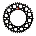 Renthal 92-24 Honda CR125R/250R/500R/CRF250R/X/450R/RWE/RX Rr Grooved Sprocket - Blk 520-49P Teeth