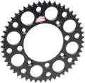 Renthal 92-24 Honda CR125R/250R/500R/CRF250R/X/450R/RWE/RX Rr Grooved Sprocket - Blk 520-49P Teeth