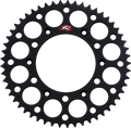 Renthal 04-16 Honda CRF250X/ 87/90-91 CR250R/ 2004 CR125R Rear Grooved Sprocket - Blk 520-53P Teeth